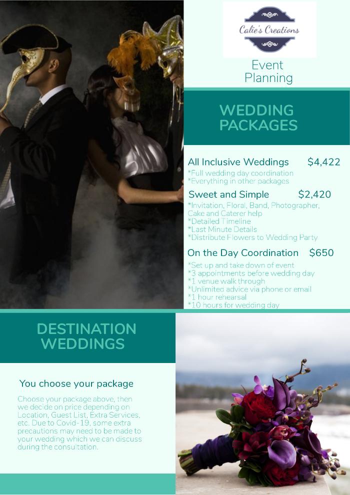 Calie's Creations Event Planning - Gaston, OR