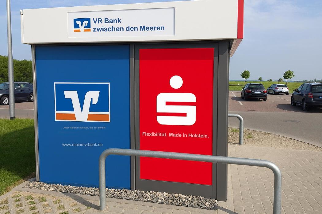 VR Bank zwischen den Meeren eG, Geldautomat Fehmarn, Alte Bahnhofstraße in Fehmarn