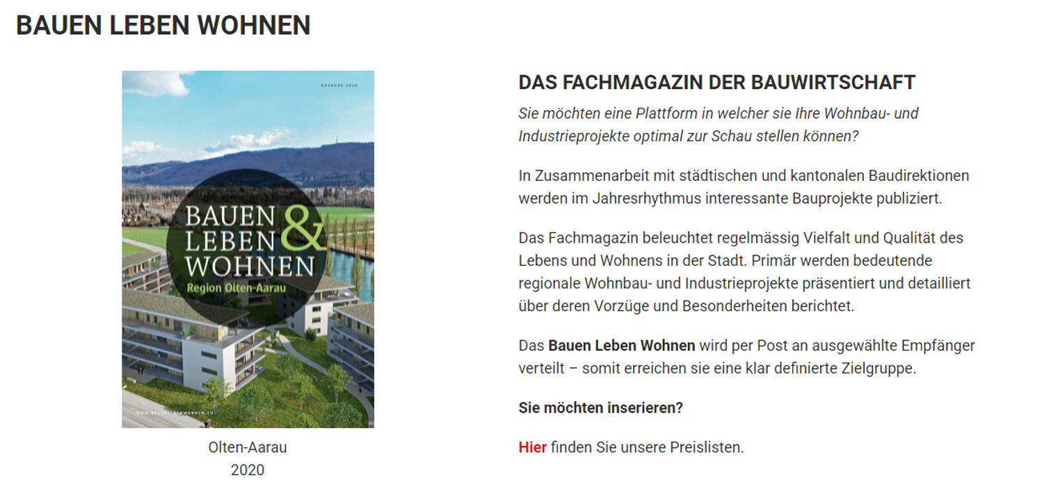 Proinfo CH AG, Glutz-Blotzheim-Strasse in Solothurn