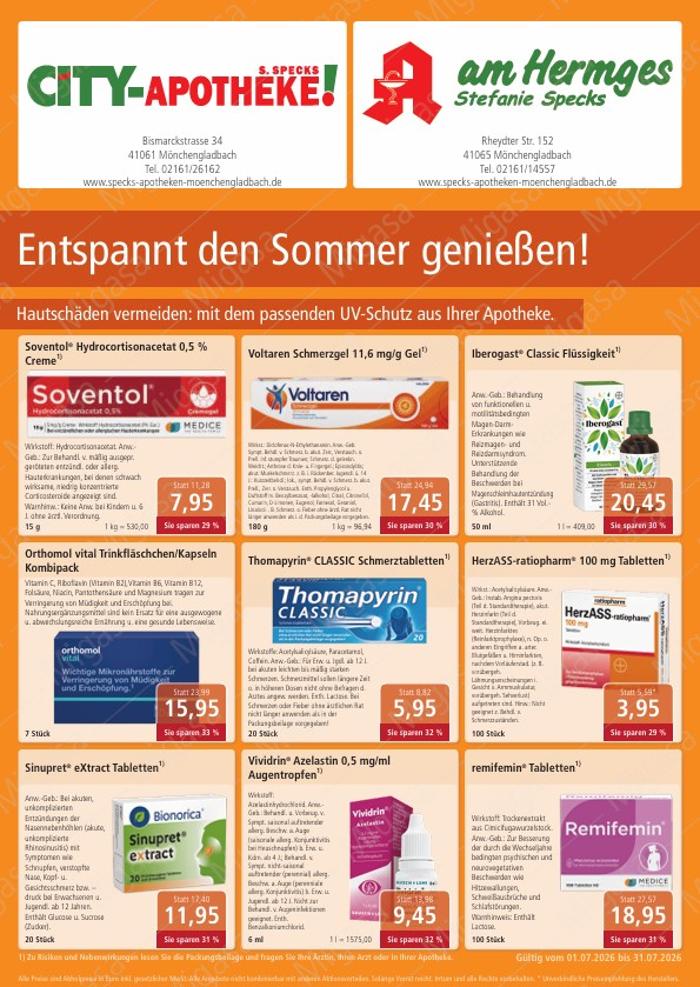 Apotheke am Hermges, Rheydter Straße in Mönchengladbach