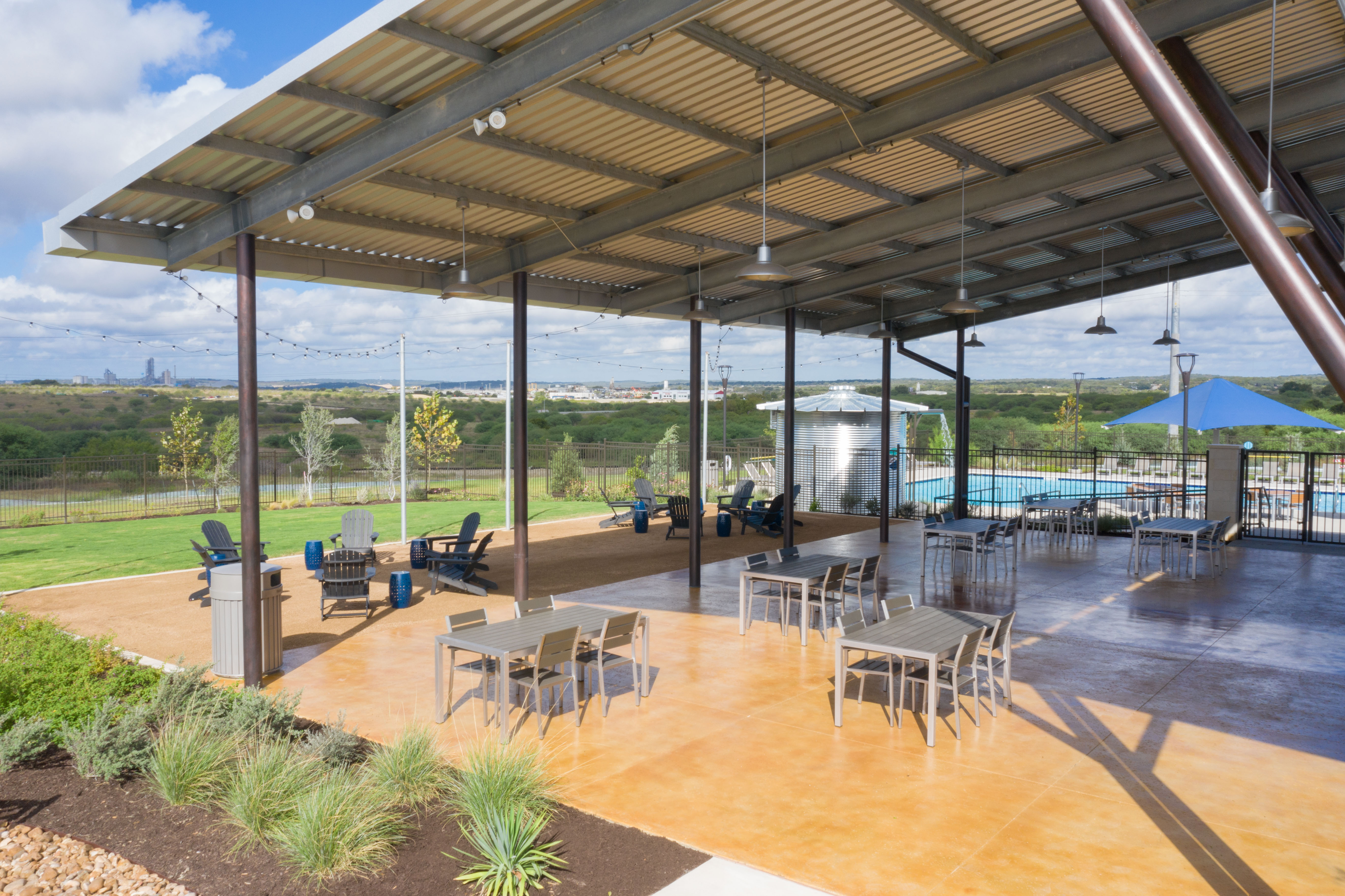 Covered patio area to socialize