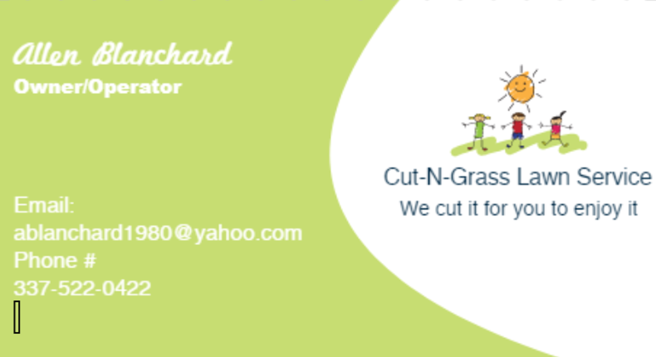 CUT N GRASS LAWN SERVICE - Erath, LA