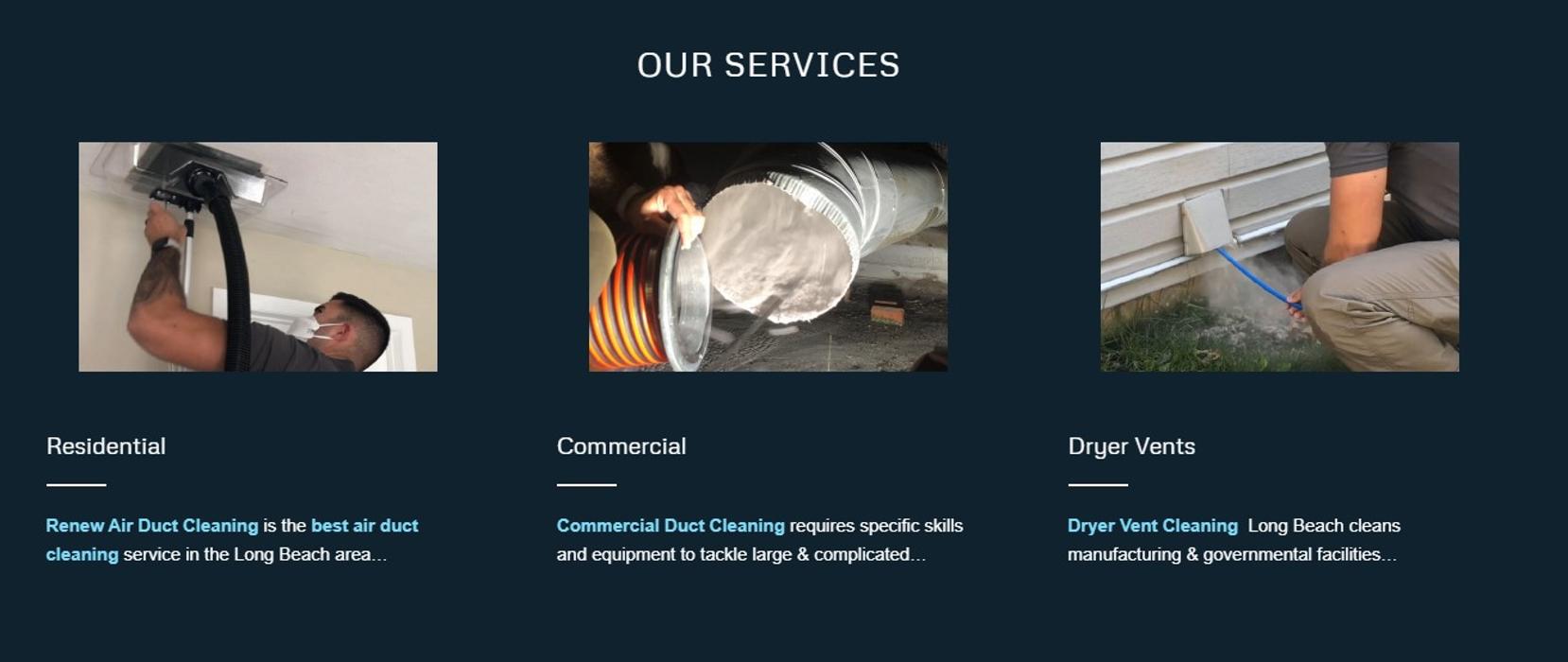 Renew Air Duct Cleaning - Long Beach, CA