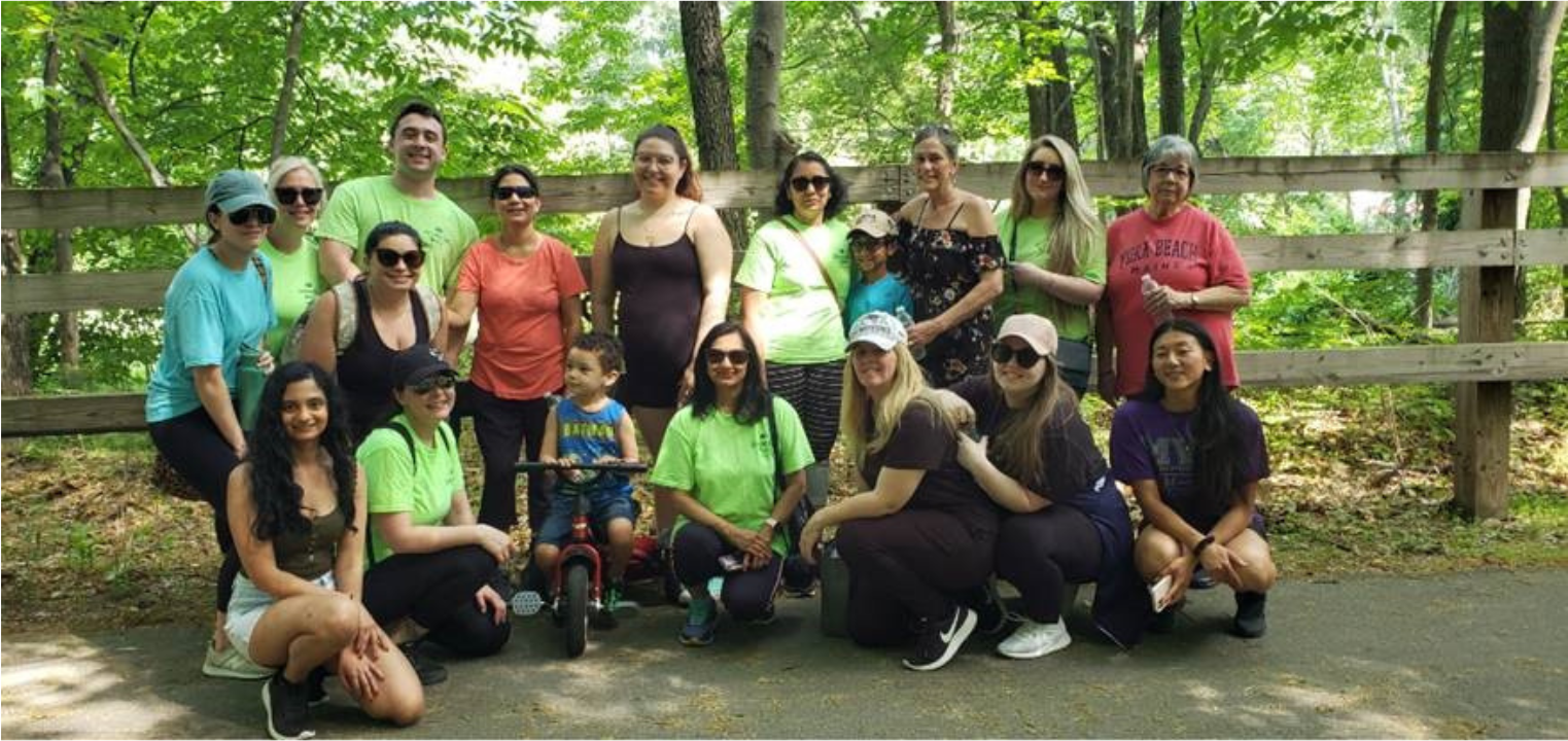 Team members participating in the Lowell General Cancer Walk.