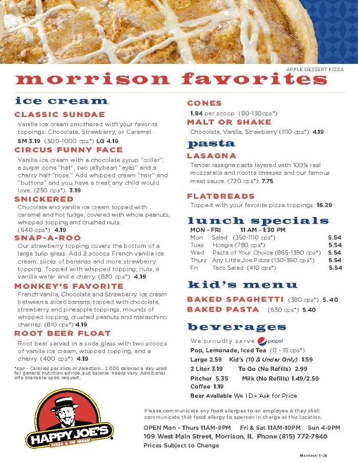 Happy Joe's Pizza & Ice Cream - Morrison Image