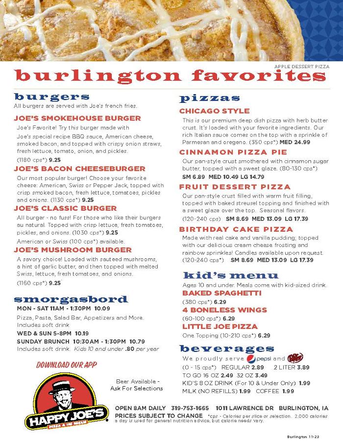 Happy Joe's Pizza & Ice Cream - Burlington Image