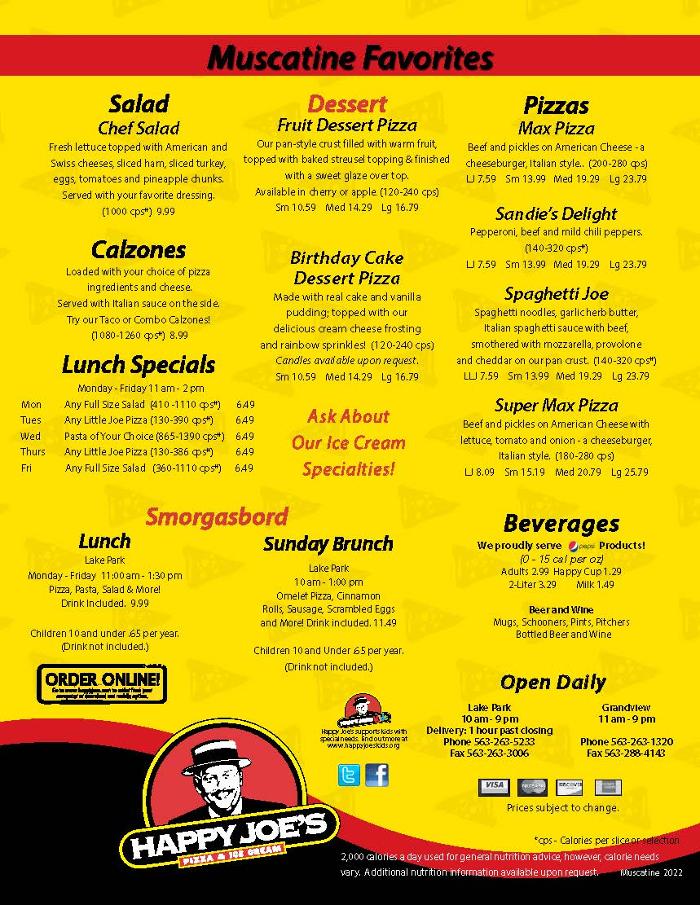 Happy Joe's Pizza & Ice Cream - Muscatine- Lake Park Image