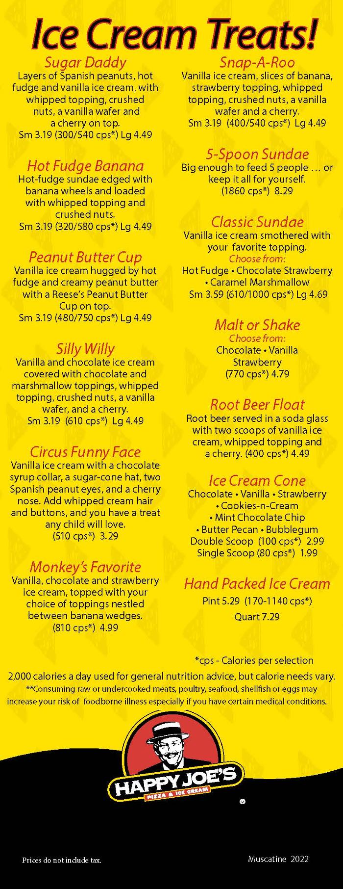 Happy Joe's Pizza & Ice Cream - Muscatine- Grandview - Muscatine, IA