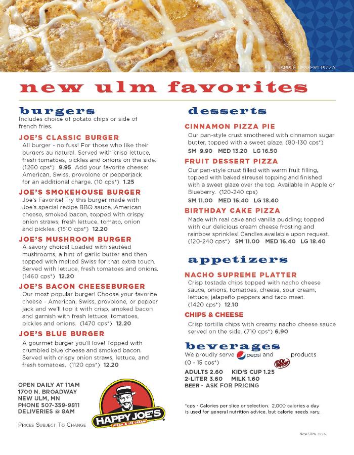 Happy Joe's Pizza & Ice Cream - New Ulm Image