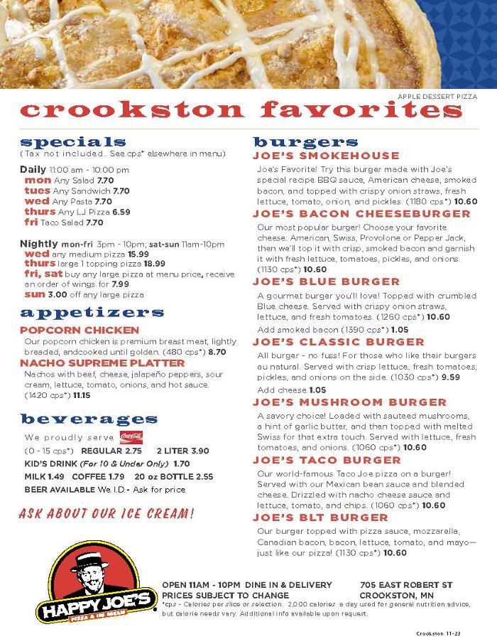 Happy Joe's Pizza & Ice Cream - Crookston Image