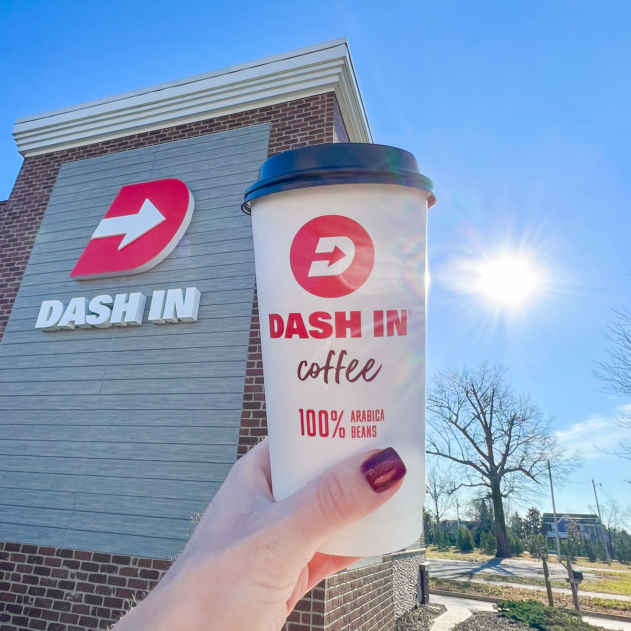 Stop inside Dash In for delicious fresh coffee