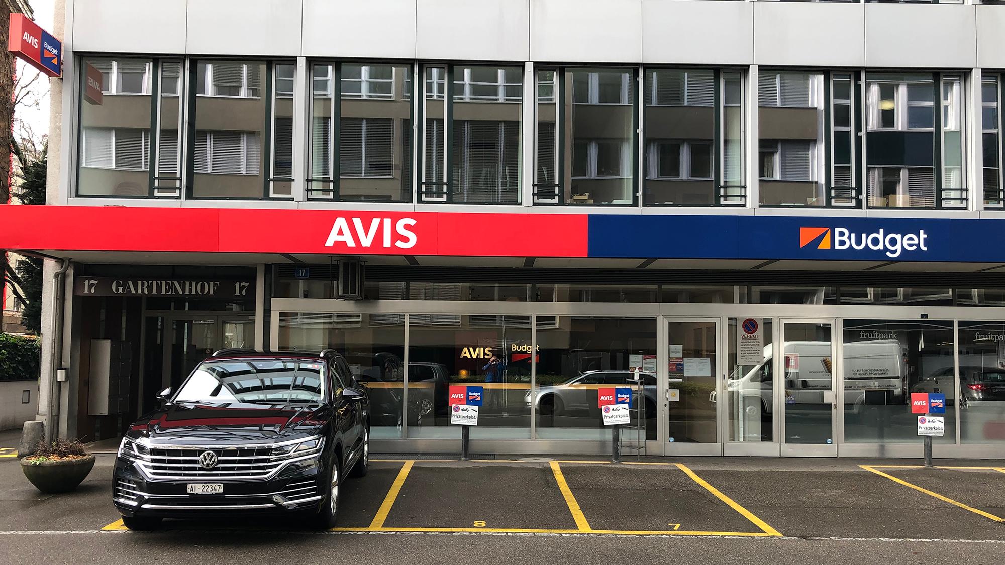 Avis Autovermietung - Zürich Zentrum, Gartenhofstrasse in Zurich
