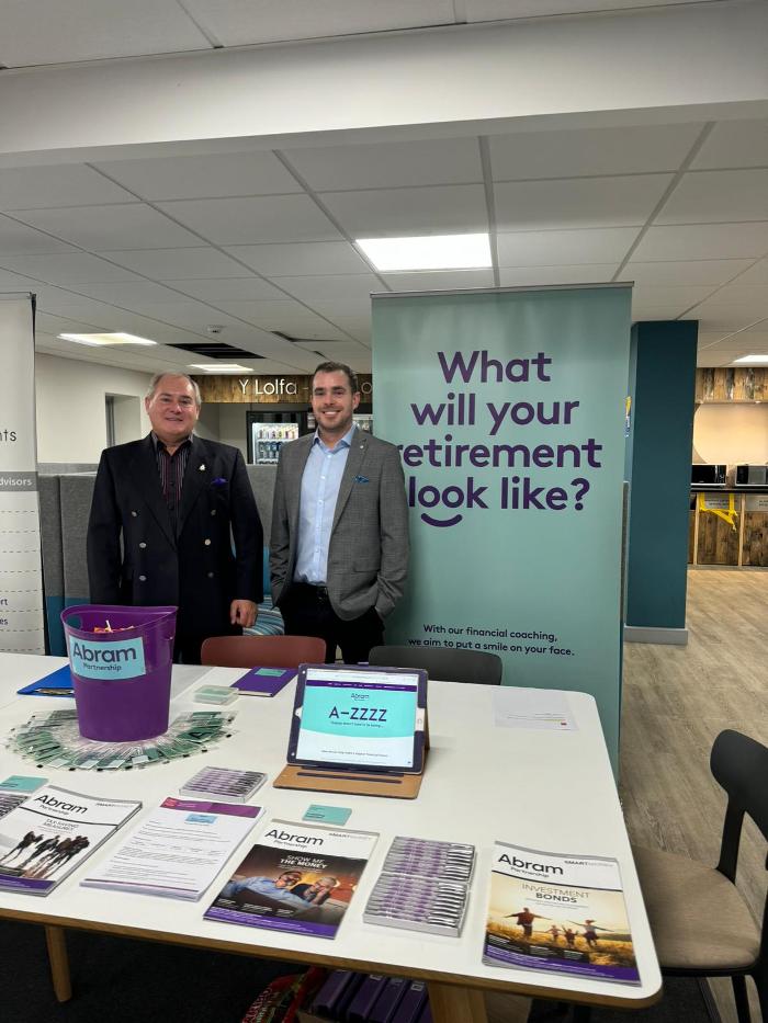 Ken and James Abram - Abram Partnership IFA Cardiff at Finance, Audit & Tax Employer Meet & Greet at Cardiff University