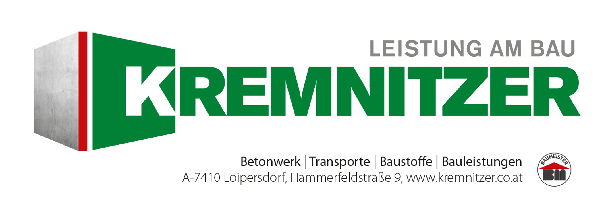 Kremnitzer | Bauleistungen, Baustoffe, Transporte in Loipersdorf