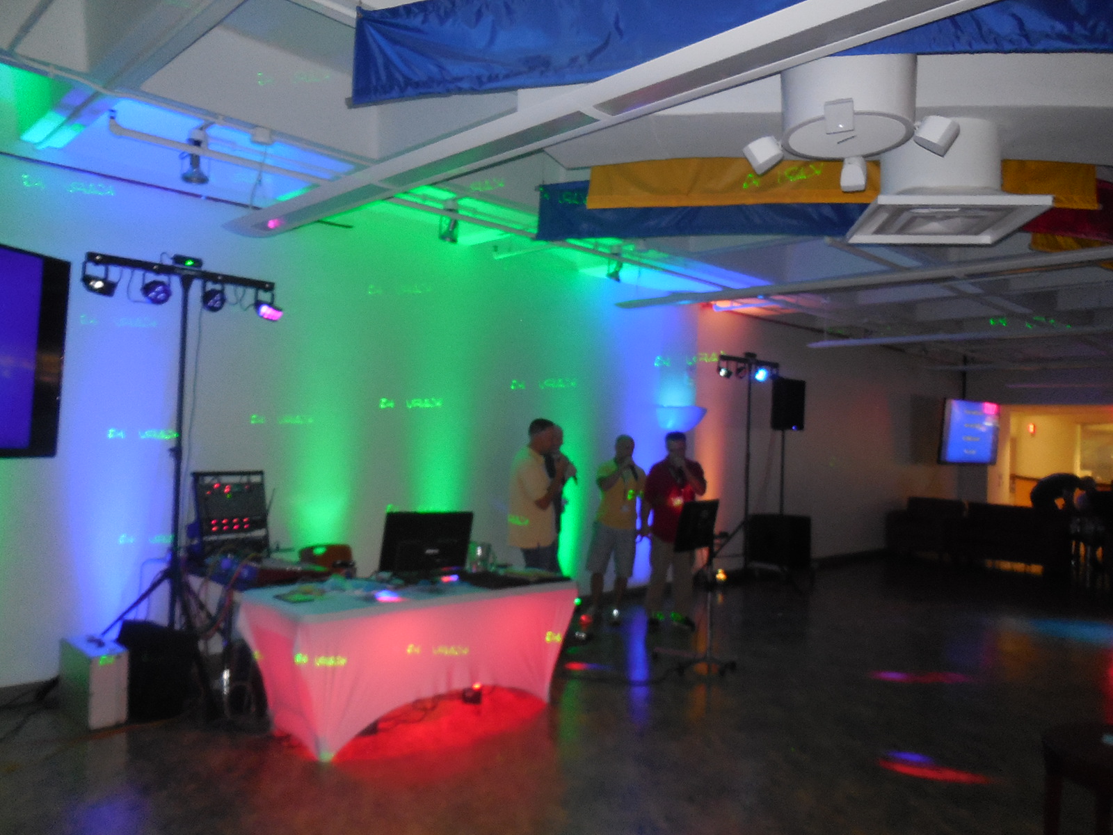 Karaoke Night at the Boardroom at the FBI Academy Up to 8 wireless mic's available.