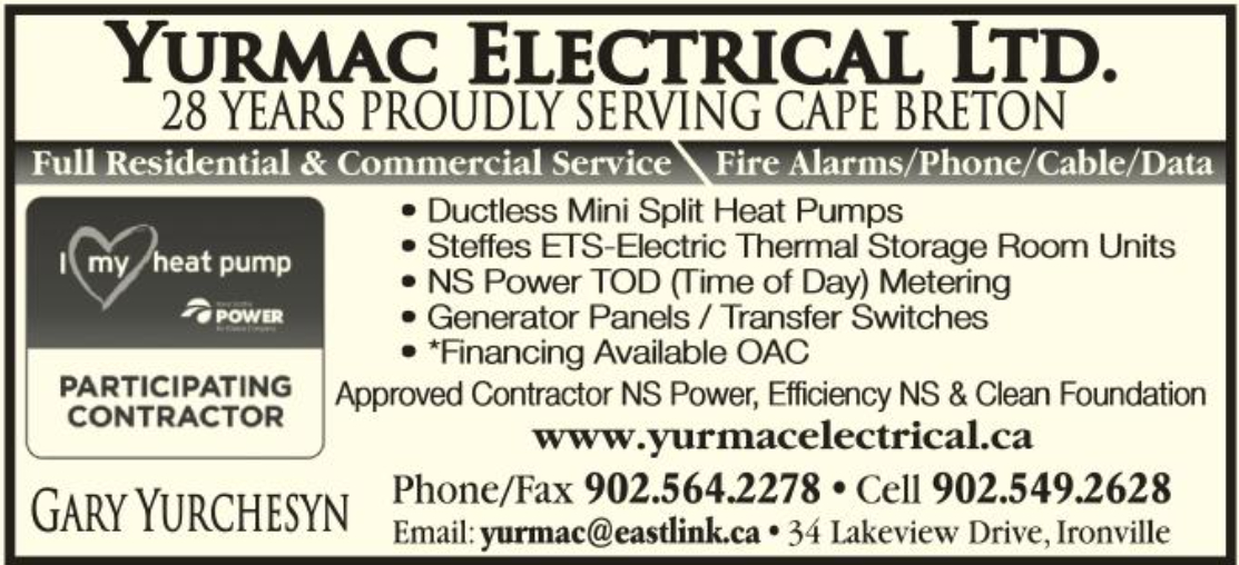 Yurmac Electrical Ltd - Ironville, NS B1Y 3P9 - (902)564-2278 | ShowMeLocal.com