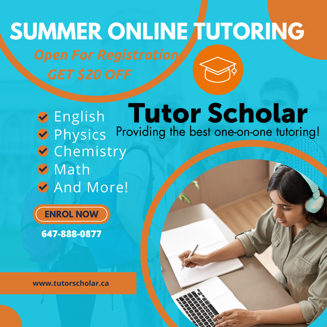 Tutor Scholar Milton (647)888-0877