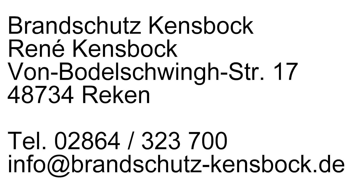 Brandschutz Kensbock, Von-Bodelschwingh-Straße in Reken