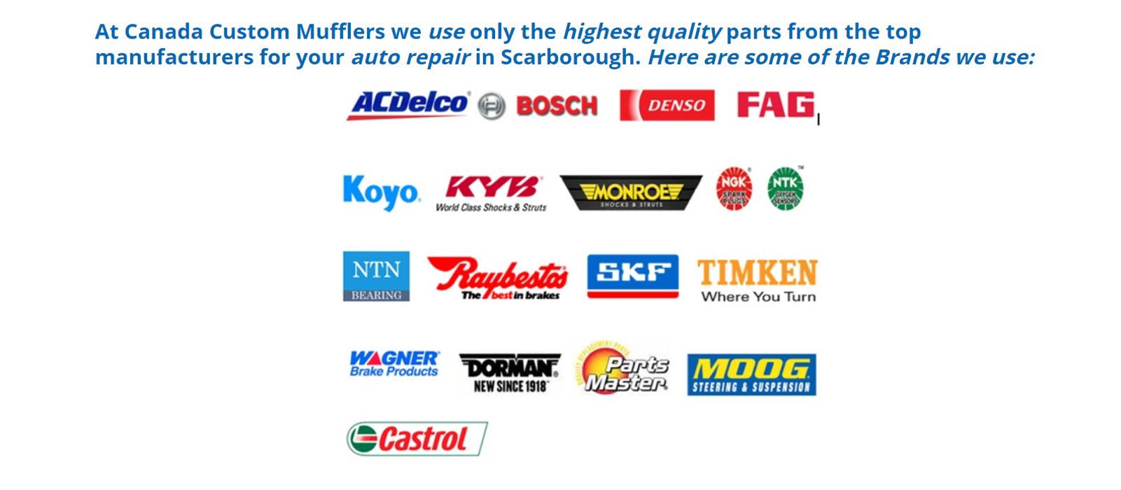 Canada Custom Mufflers & Brakes Inc, 1211 Kennedy Road, Scarborough