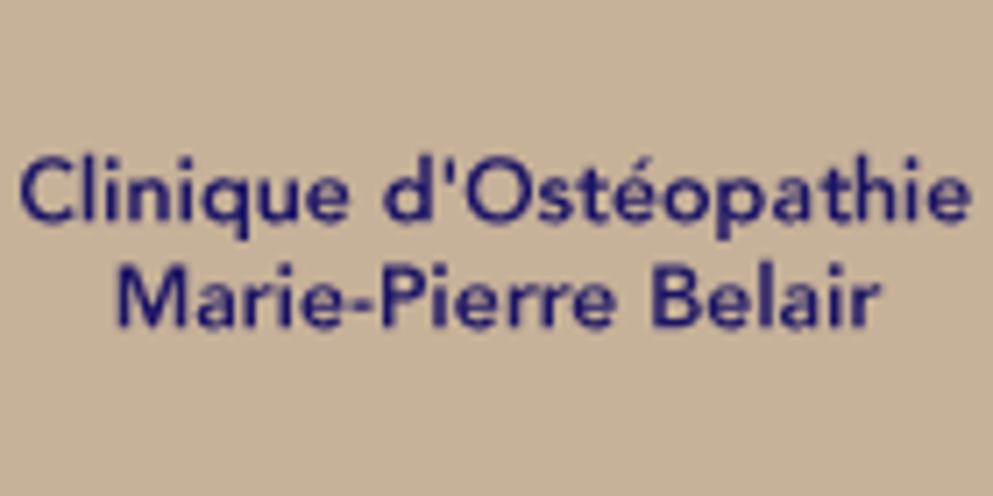Clinique d'Ostéopathie Marie-Pierre Belair