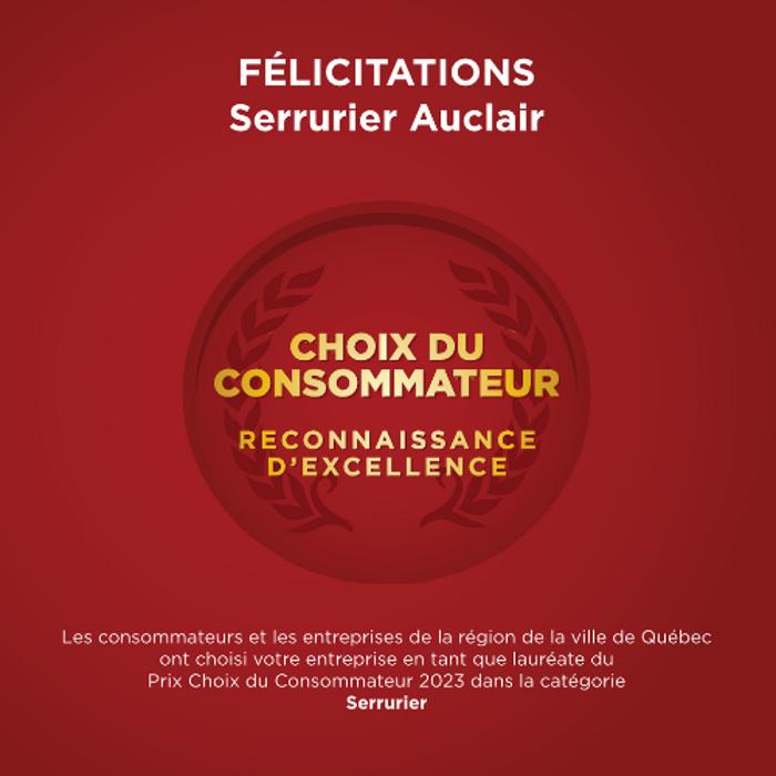 Serrurier Auclair - Installation et Réparation de serrure à Québec et Lévis