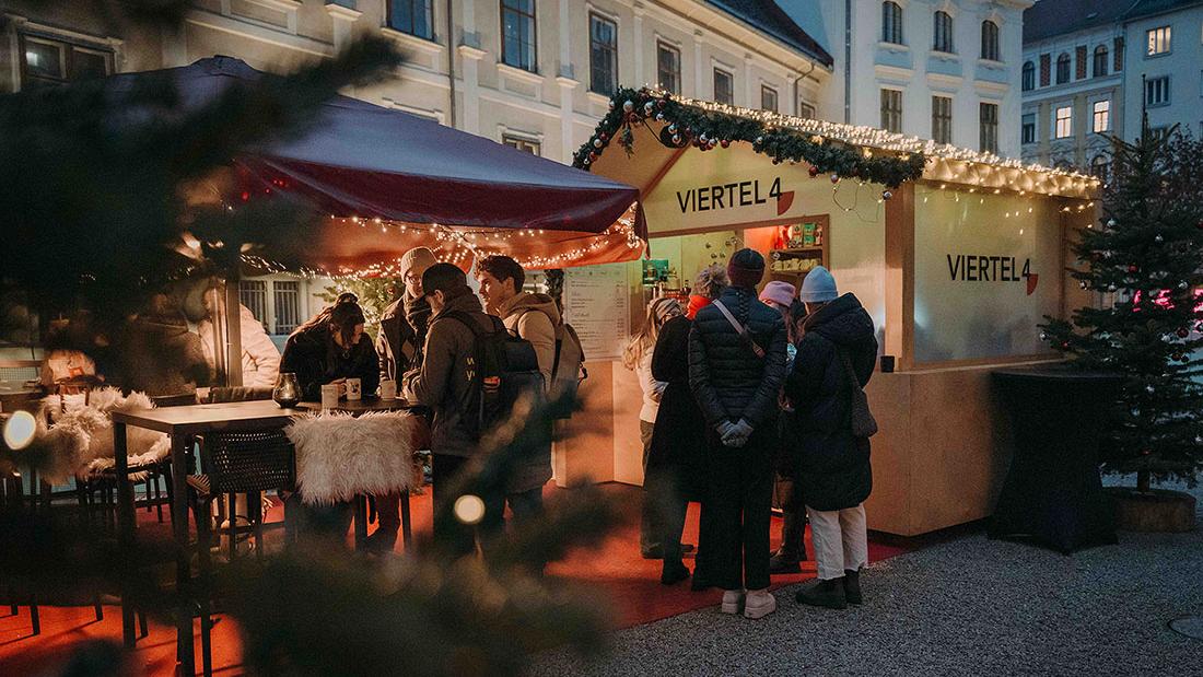 Viertel 4 | Winterlounge im Joanneumsviertel, Neutorgasse in Graz