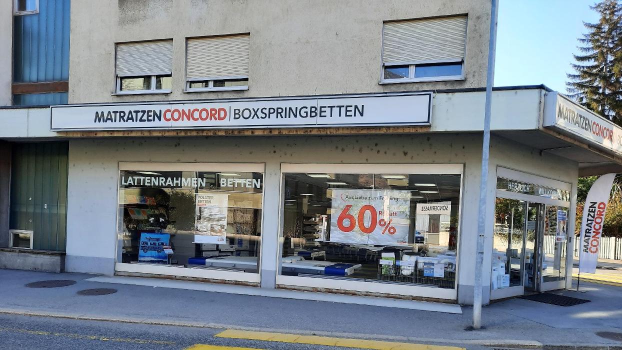 Matratzen Concord Filiale Visp, Kantonsstrasse in Visp