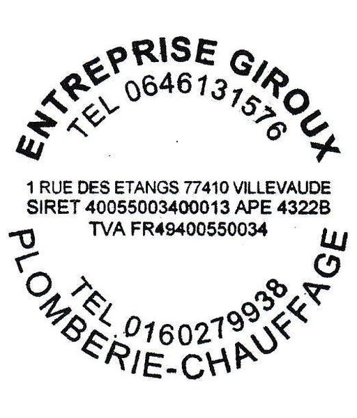 Entreprise Giroux plombier