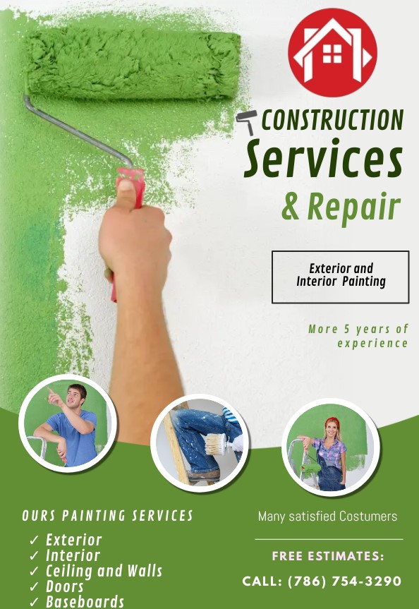 Construction Services & Repair | Flooring, Paint, House Remodeling and more Image