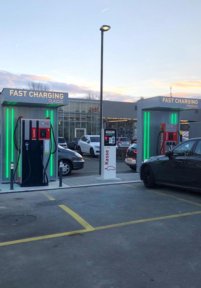 Migrol Charging Station, Industriestrasse in Volketswil