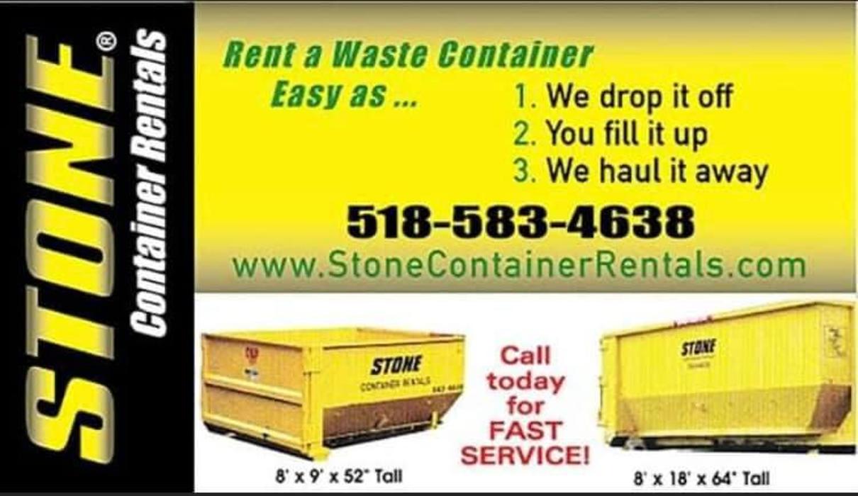 Stone Container Rentals - Saratoga Springs, NY