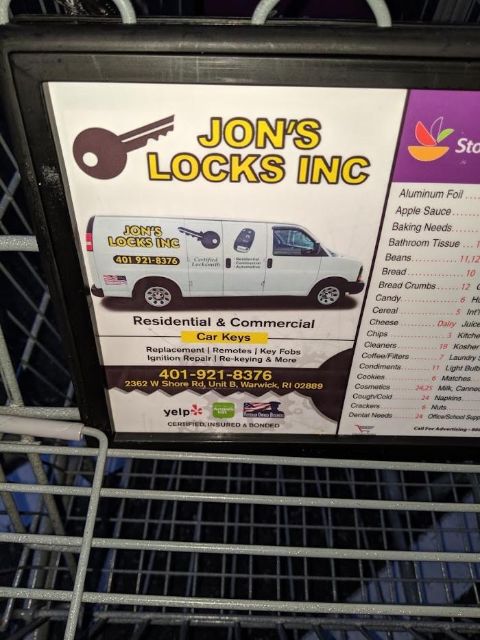 Jon's Locks inc - Warwick, RI