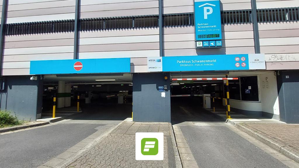 Parkhaus Schwanenmarkt APCOA, Hochstraße in Krefeld