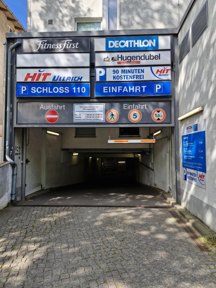 Parkhaus Schloßstraße - Düppelstraße APCOA, Dünther Straße in Berlin