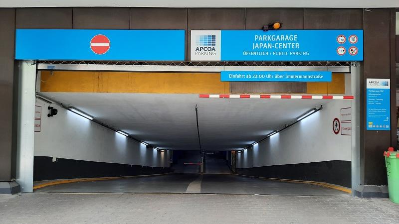 Tiefgarage Deutsch Japanisches Center APCOA, Charlottenstraße in Düsseldorf