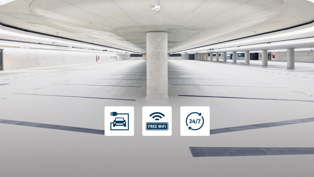 Tiefgarage KII / Schauspielhaus APCOA, Dreischeibenhaus in Düsseldorf