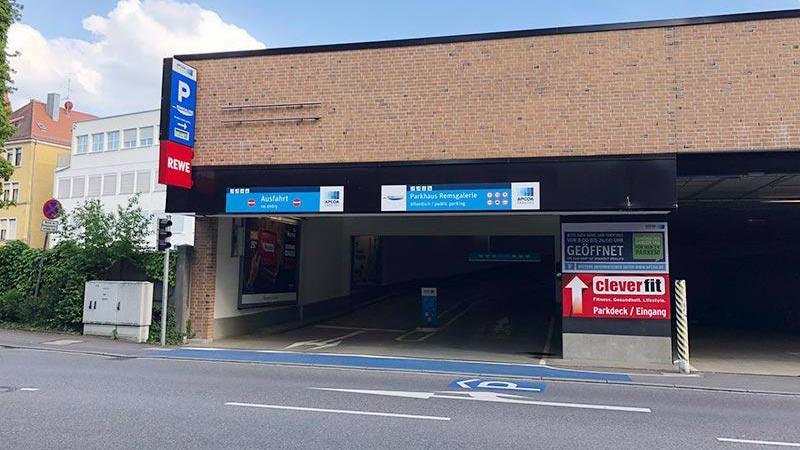 Parkhaus Remsgalerie APCOA, Remsstraße in Schwäbisch Gmünd