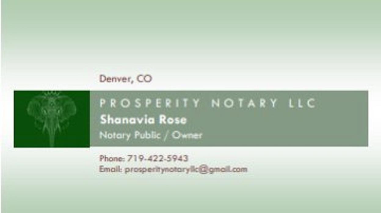 Prosperity Notary LLC - Aurora, CO