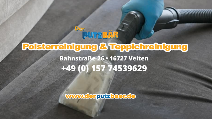 Der Putzbär | Polsterreinigung und Teppichreinigung, Bahnstraße in Velten