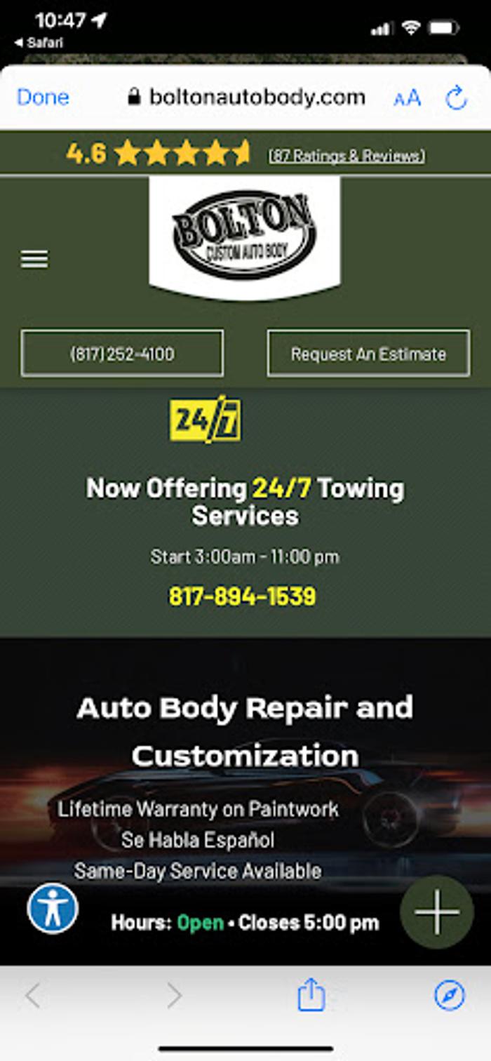 Bolton Custom Auto Body - Granbury, TX