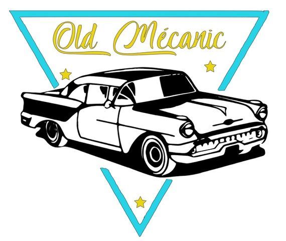 Old Mécanic garage d'automobile, réparation