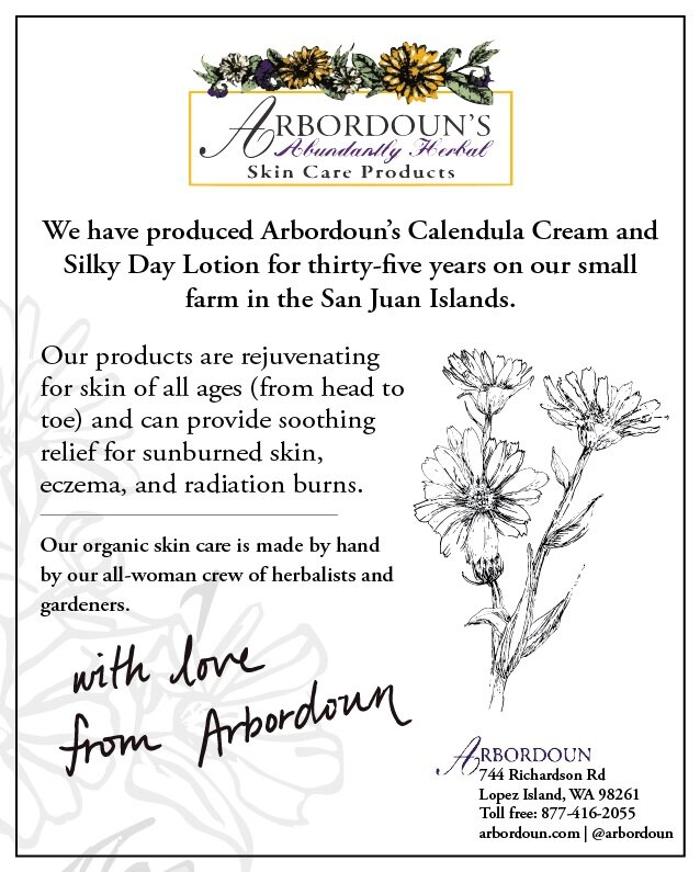 Arbordoun's Abundantly Herbal Skin Care Products - Lopez Island, WA