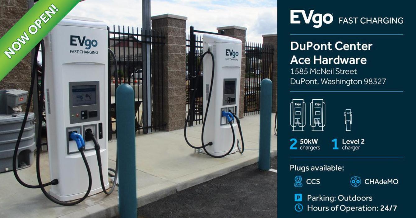 EVgo Car Charging Station - Dupont, WA