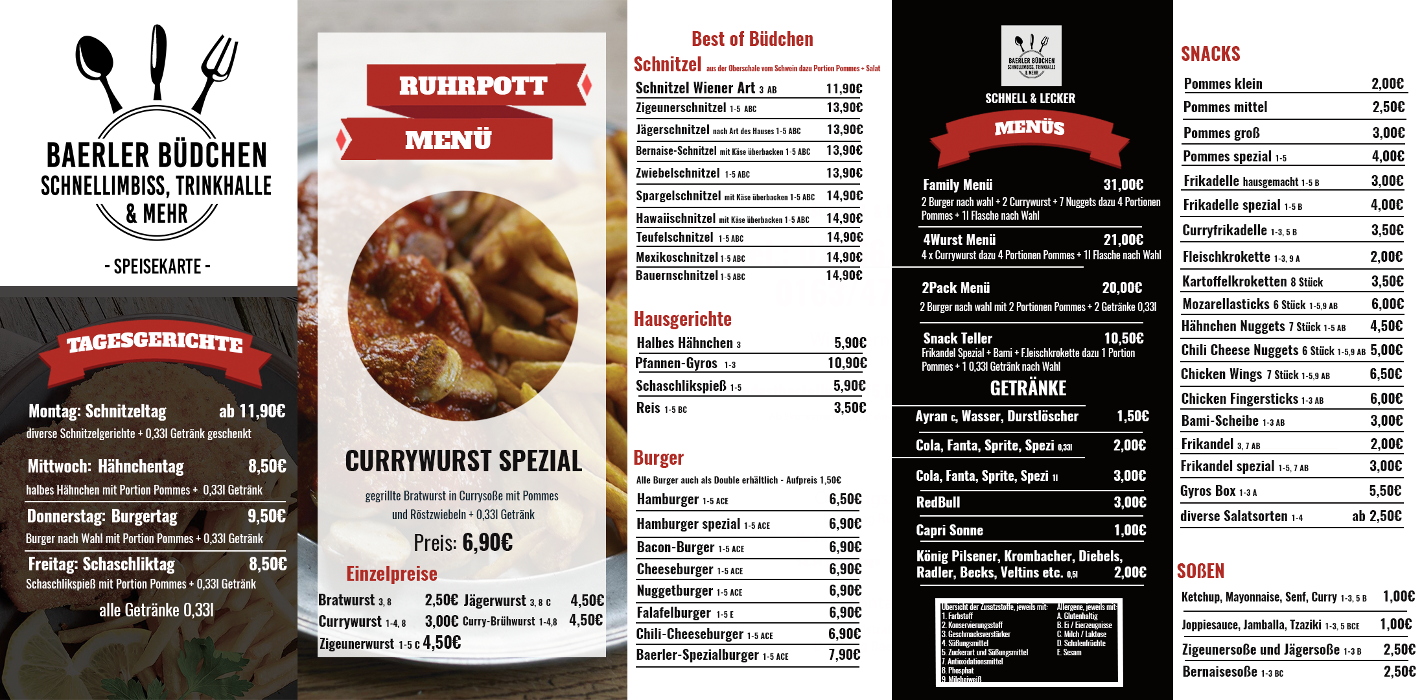 Baerler Büdchen Schnellimbiss, Trinkhalle & mehr, Schulstraße in Duisburg