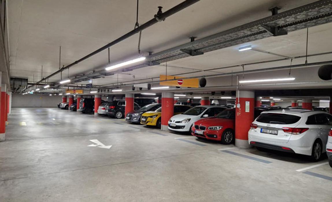 DB BahnPark Tiefgarage Hauptbahnhof P1, Poststraße in Darmstadt