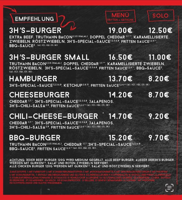 3h's Burger & Chicken Rüsselsheim, Liebigstraße in Rüsselsheim am Main