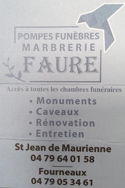 Pompes Funèbres Marbrerie Faure pompes funèbres, inhumation et crémation