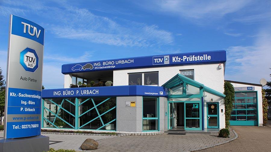 Ing.-Büro Urbach KG KFZ-Gutachter / TÜV SÜD Prüfstelle ADAC-Vertragsprüfstelle, Heisenbergstraße in Bergheim