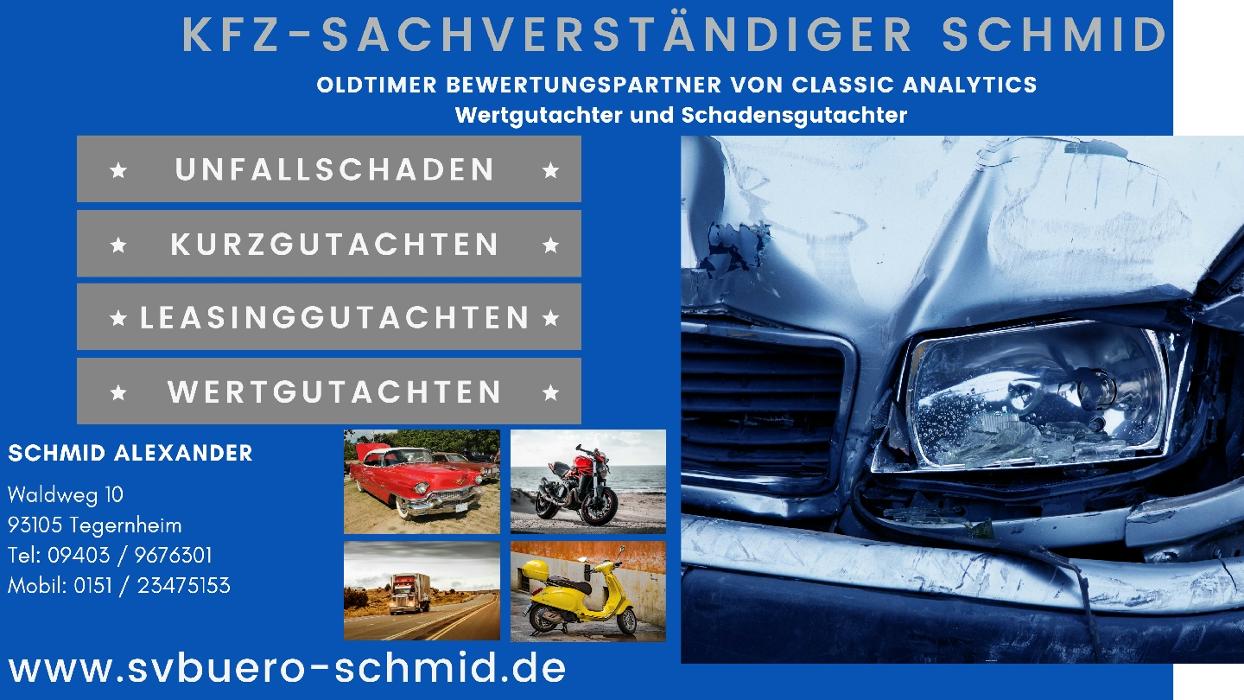 Kfz-Sachverständiger & Bootsgutachter Schmid, Waldweg in Tegernheim