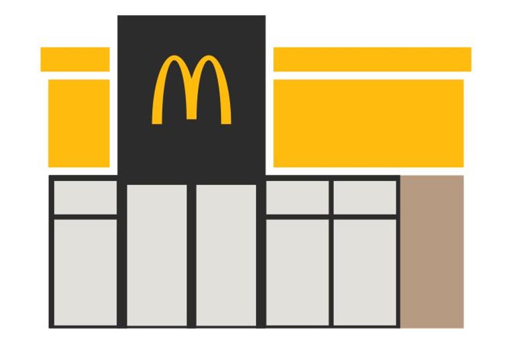 McDonald's, Bahnhofsplatz in Wiesbaden